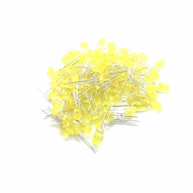 00 Led 5mm Amarillo Difuso